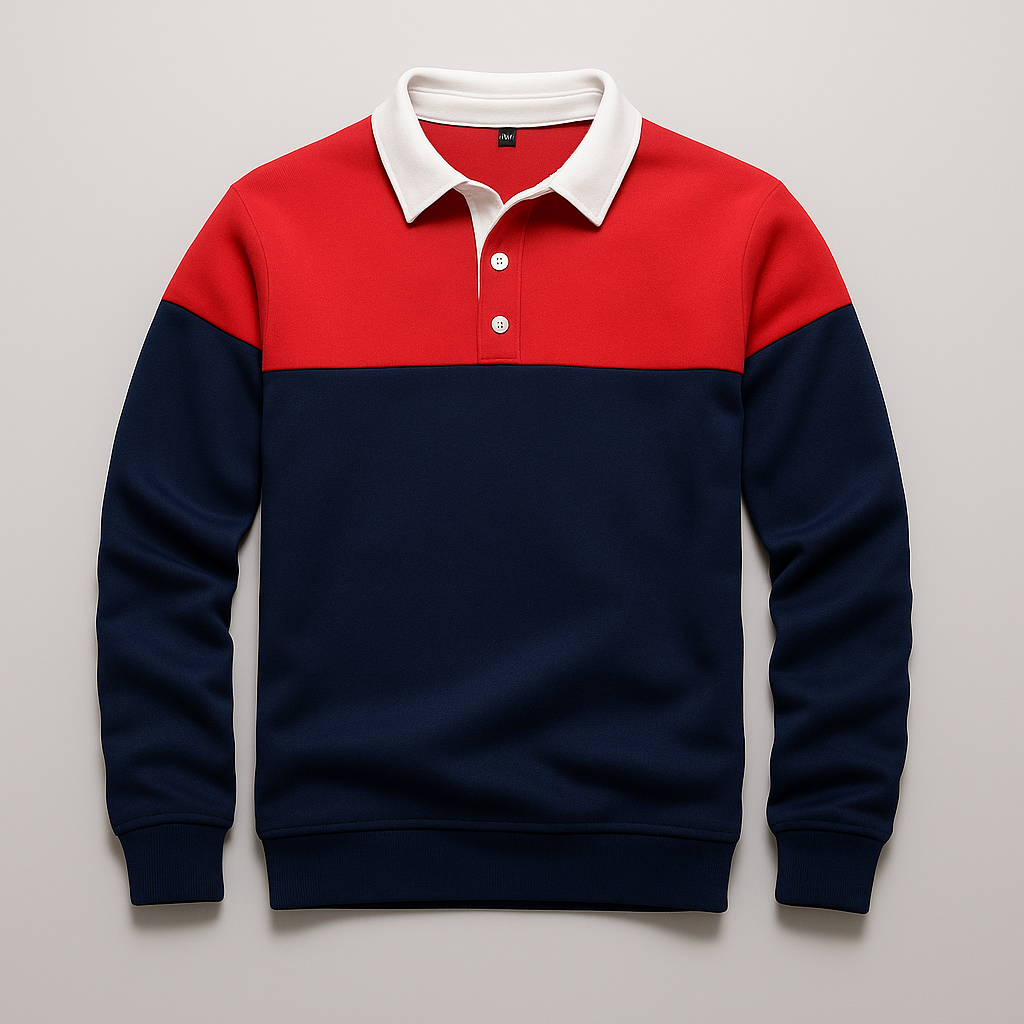 Rochard Panel Polo Sweatshirt