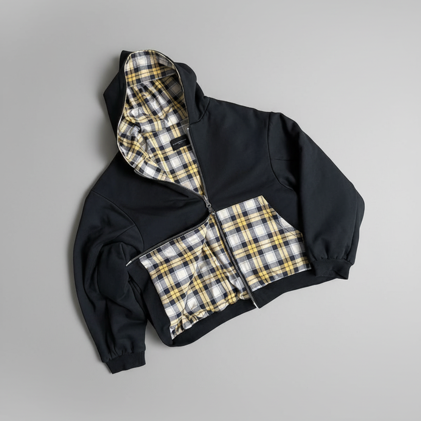 Double-Cut Reversible Hoodie