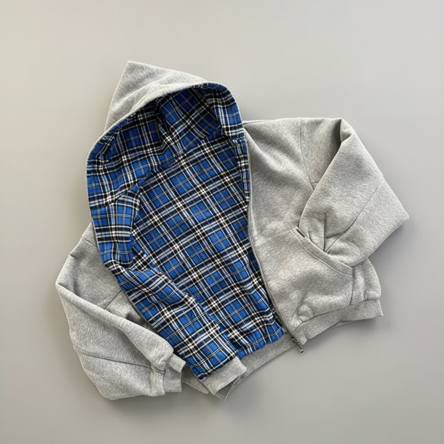 Double-Cut Reversible Hoodie