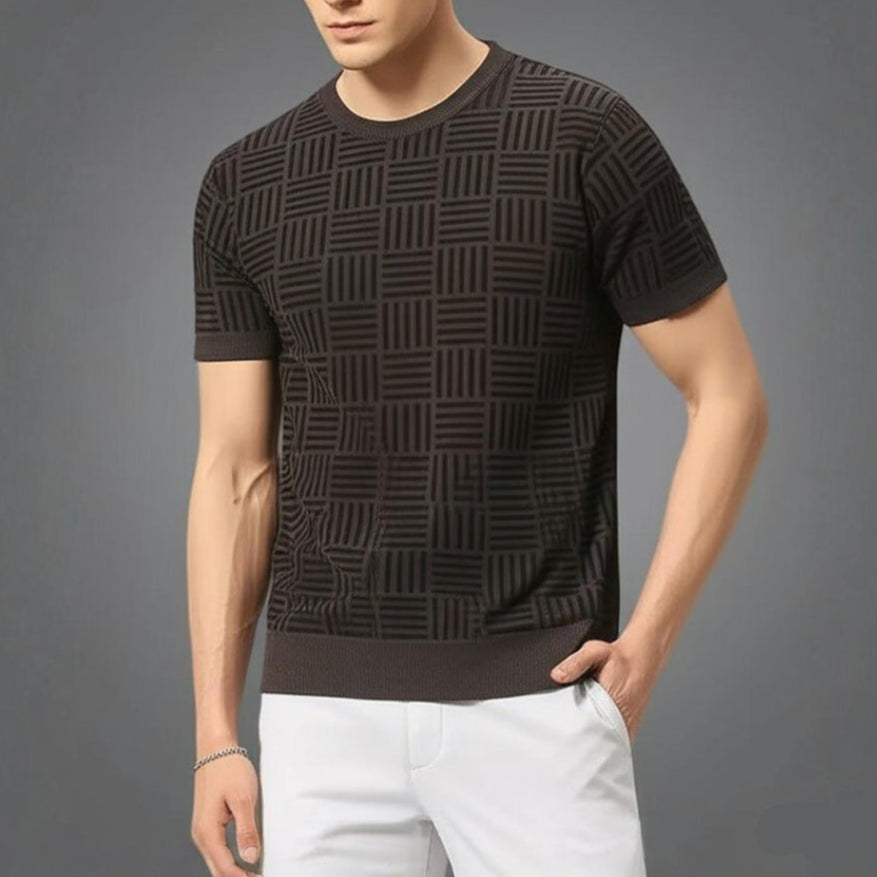 Marceaux Grid Knit Tee