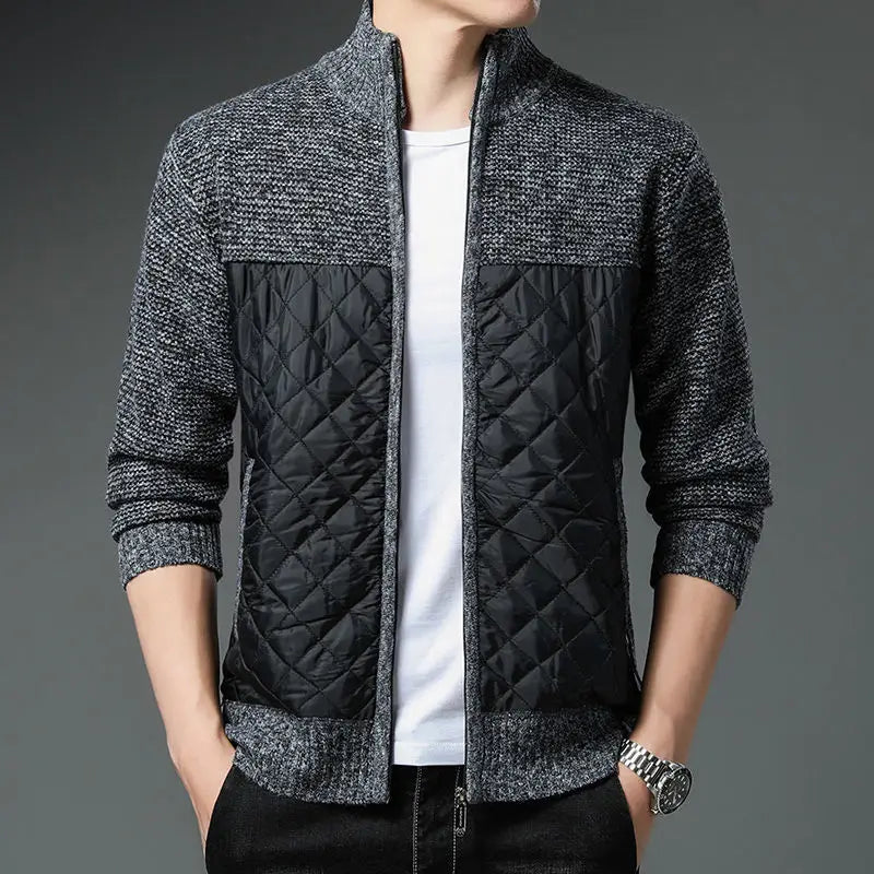 Diamond Stitch Classic Zip-up