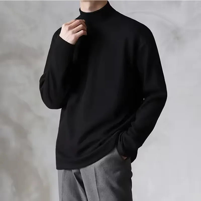 Lusaro Essential Mock Neck Pullover