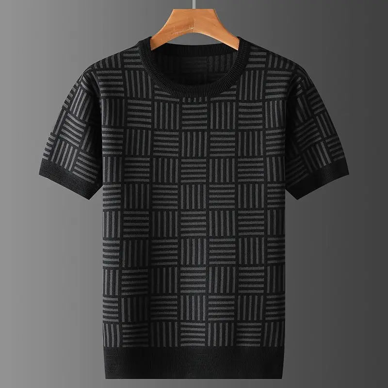 Marceaux Grid Knit Tee