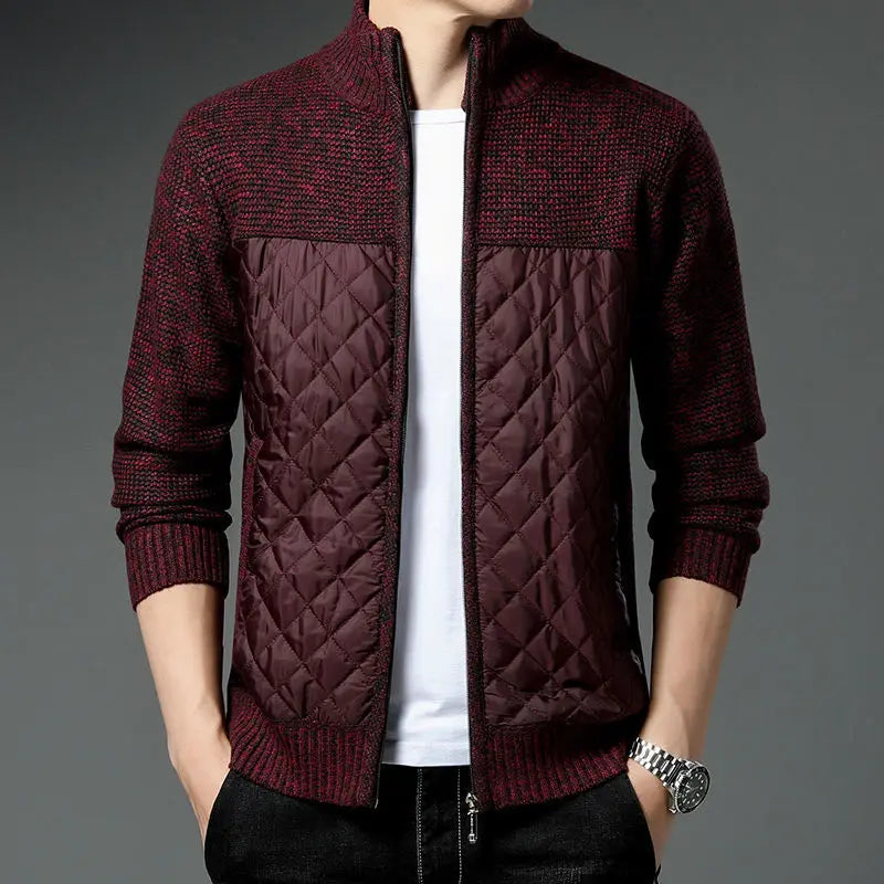 Diamond Stitch Classic Zip-up