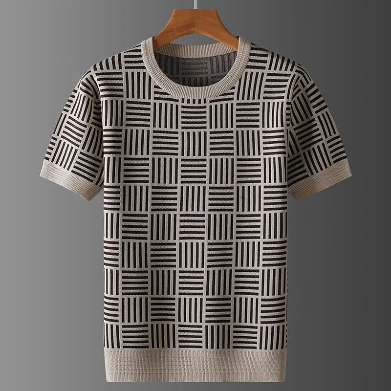 Marceaux Grid Knit Tee