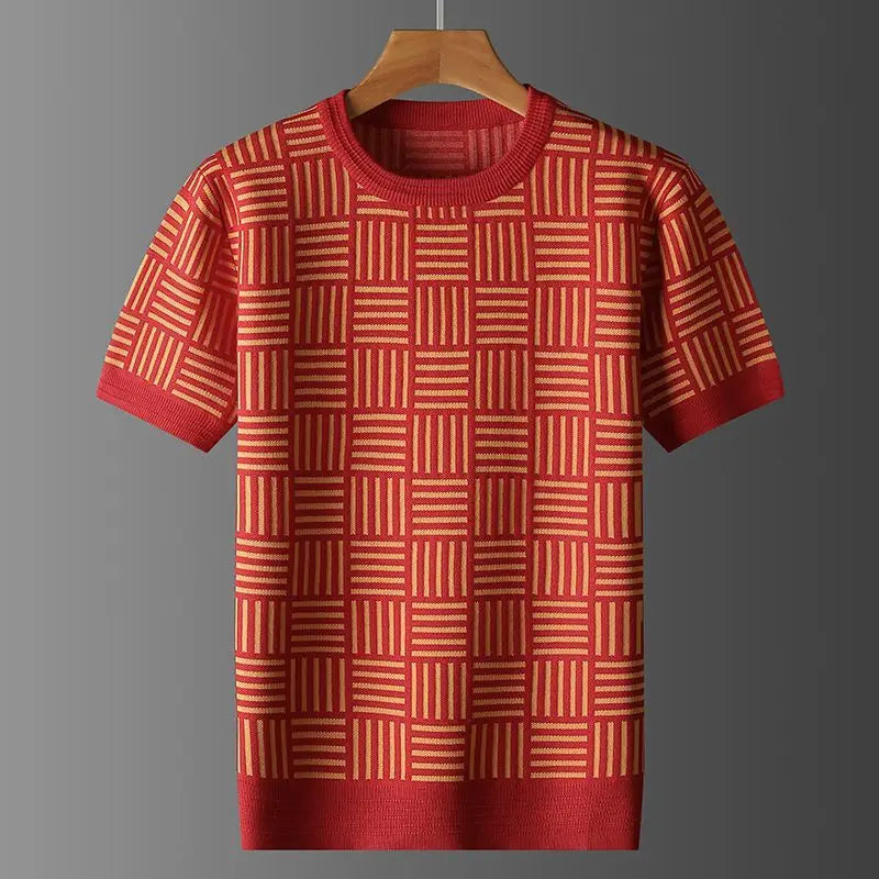 Marceaux Grid Knit Tee