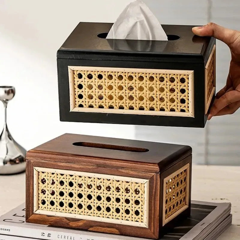 Serava Rattan Tissue Box