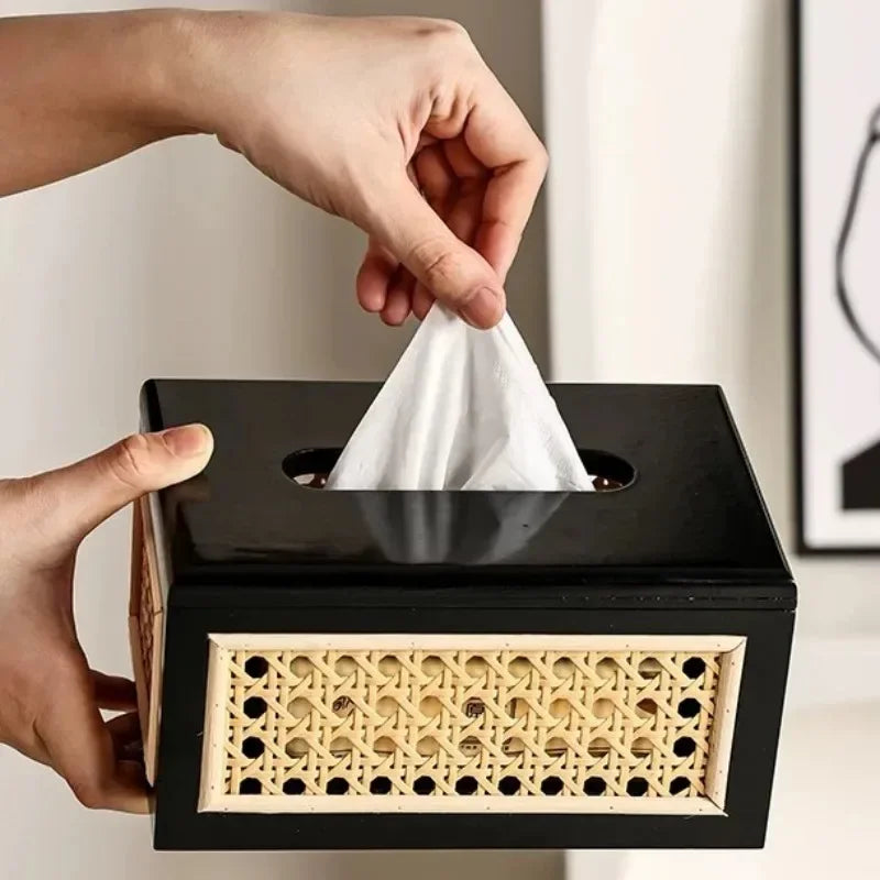 Serava Rattan Tissue Box