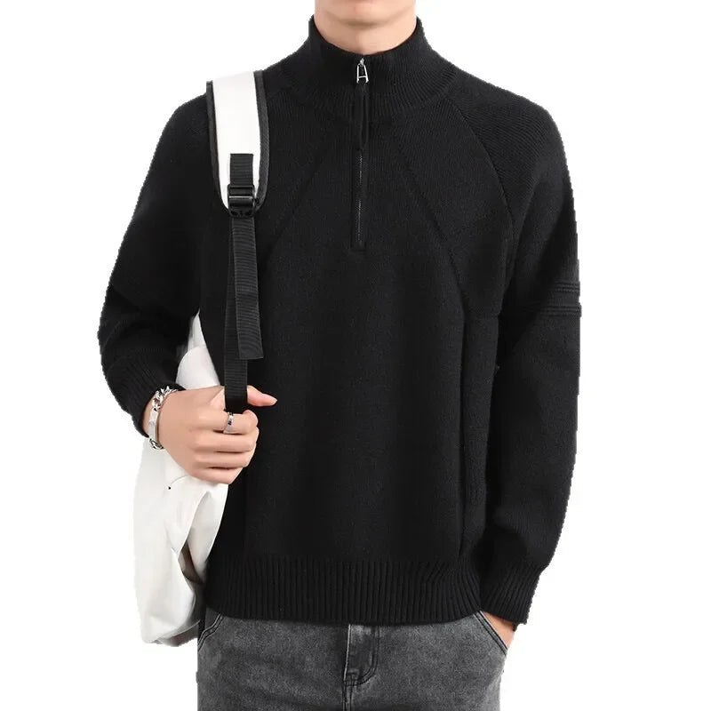Derrick Half-Zip Knit Sweater