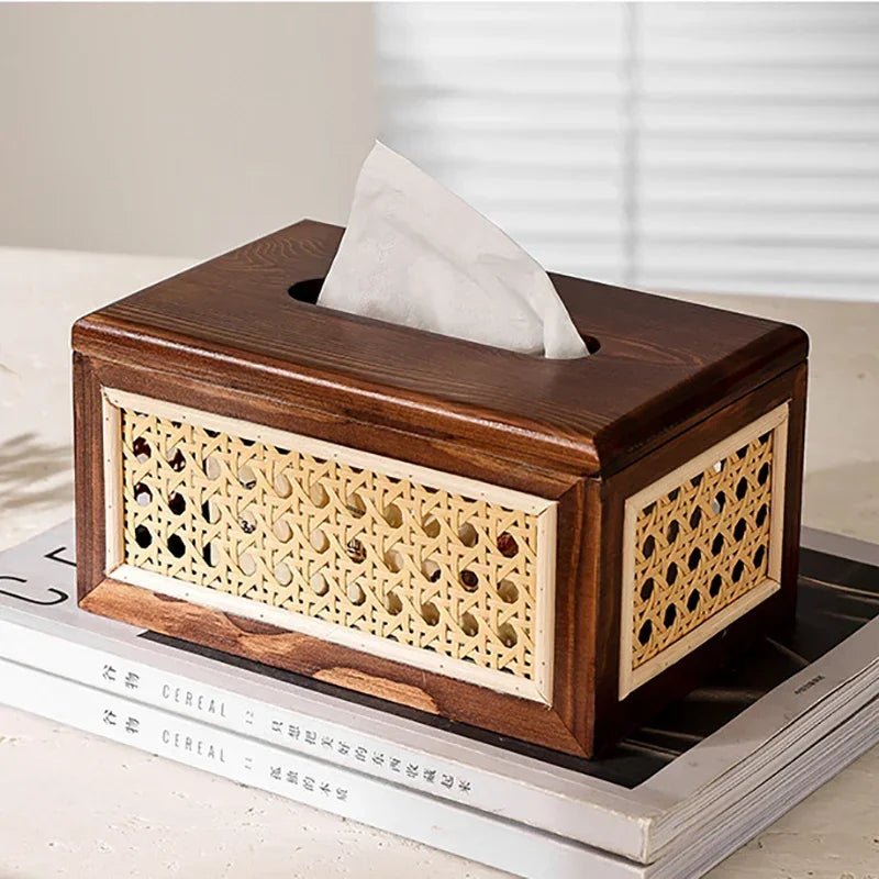 Serava Rattan Tissue Box