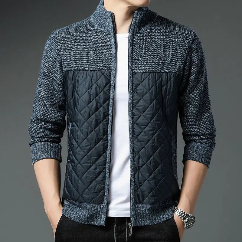 Diamond Stitch Classic Zip-up