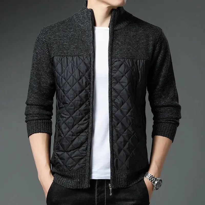 Diamond Stitch Classic Zip-up
