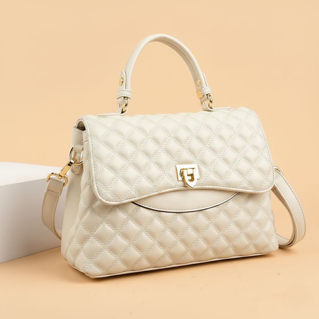 Marcellin Quilted Satchel Bag