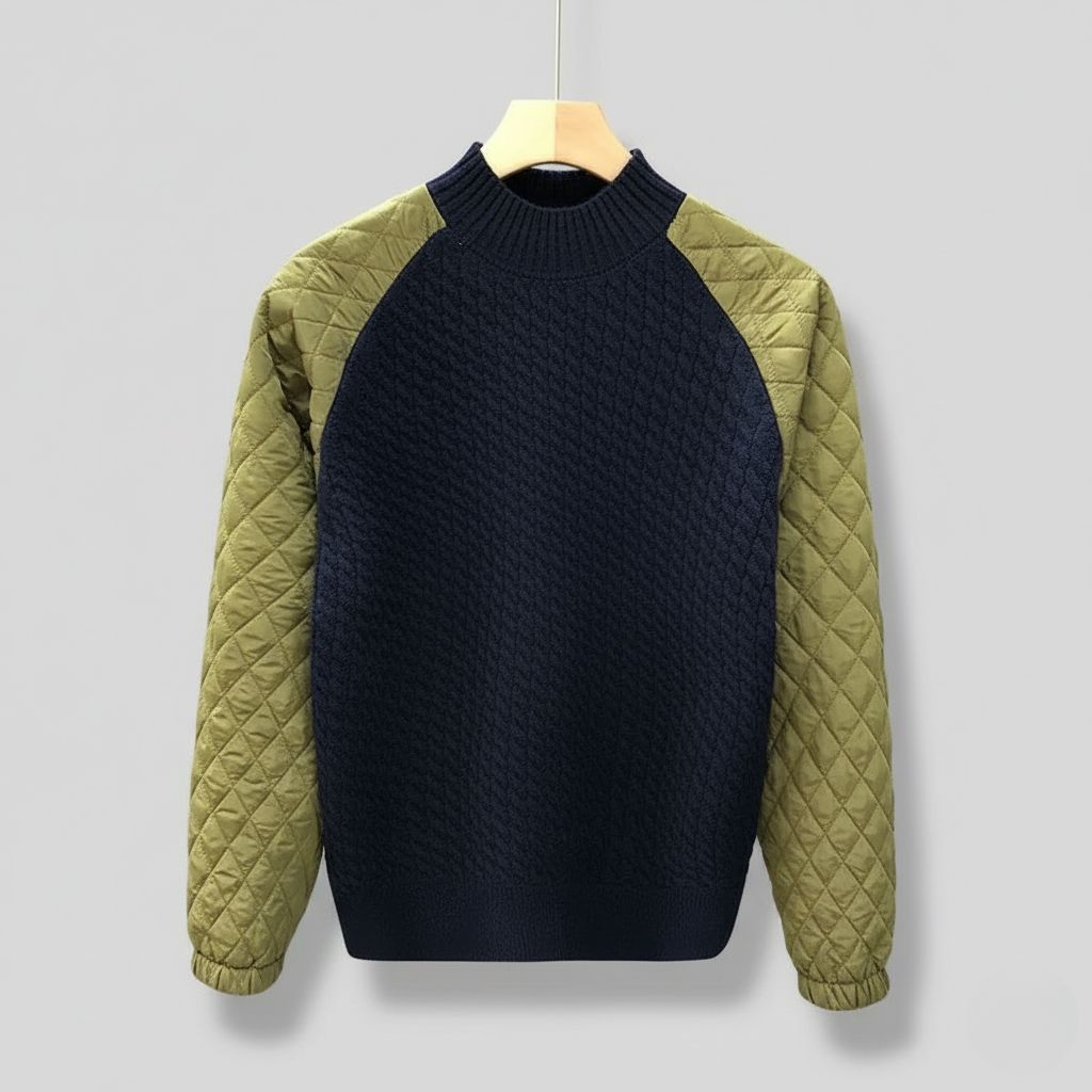 Rivaro Quilted Wool Pullover