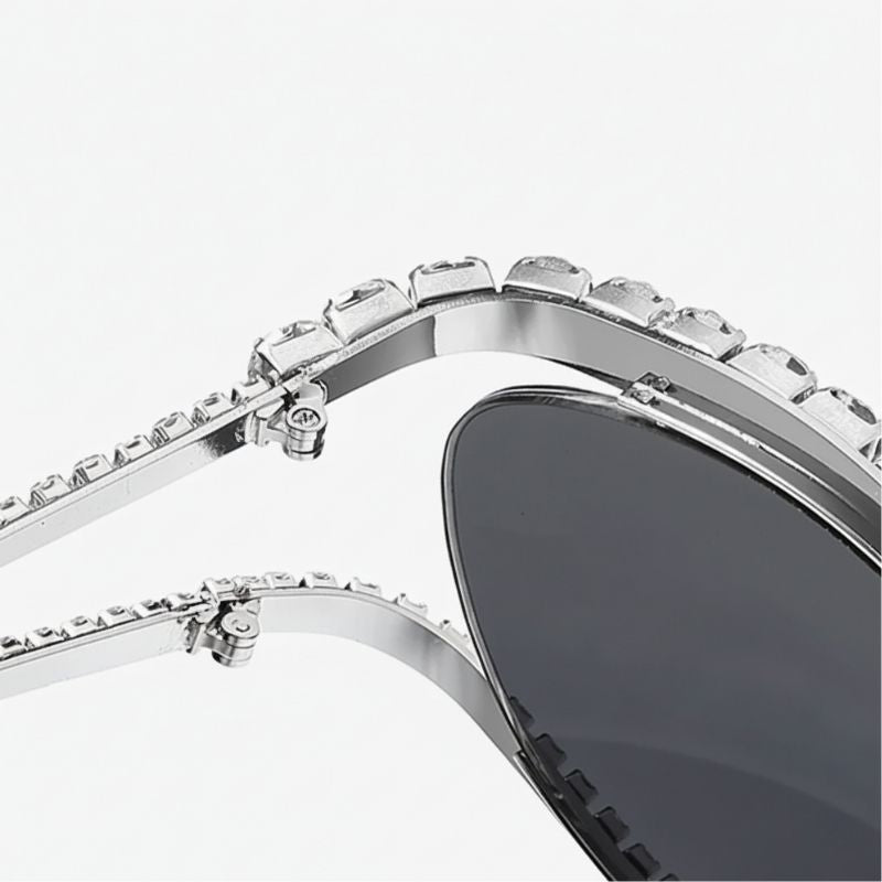 Crystal Cat Eye Sunglasses