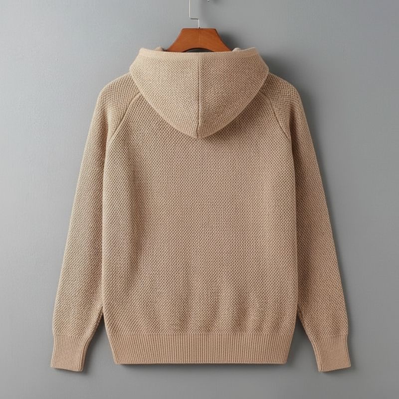 Marqeville Striped Knit Hoodie