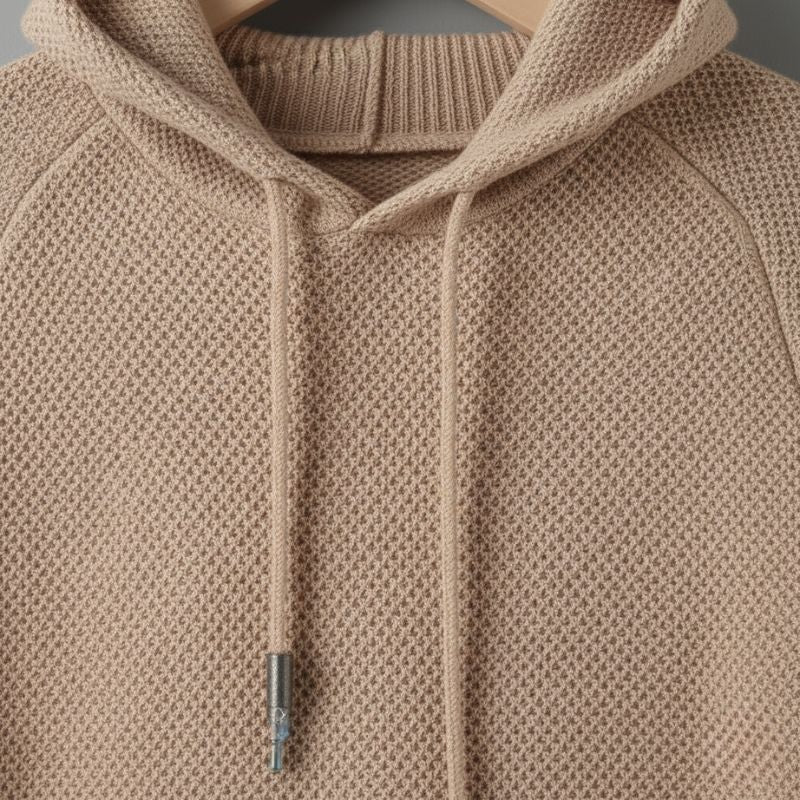Marqeville Striped Knit Hoodie