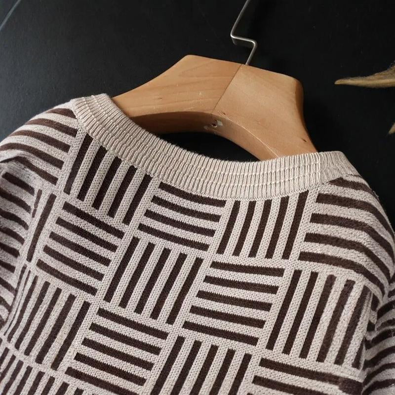 Marceaux Grid Knit Tee
