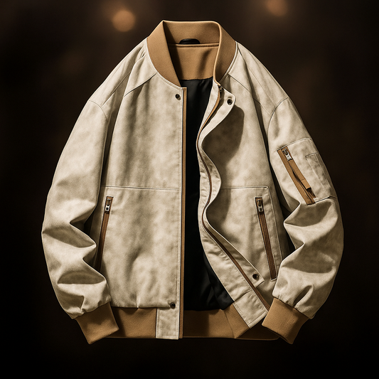 Sterling Distressed Bomber Jacket