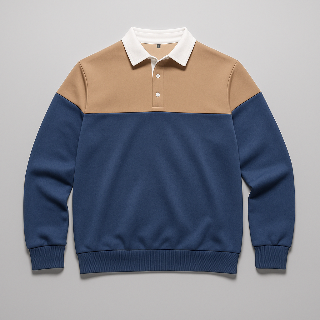 Rochard Panel Polo Sweatshirt