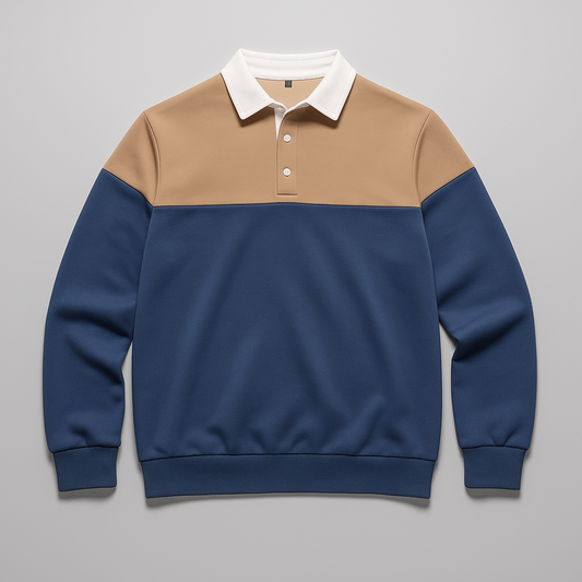 Rochard Panel Polo Sweatshirt