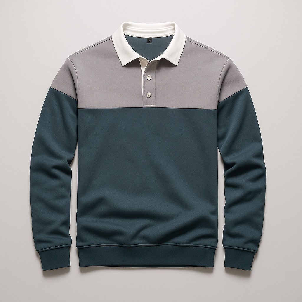 Rochard Panel Polo Sweatshirt