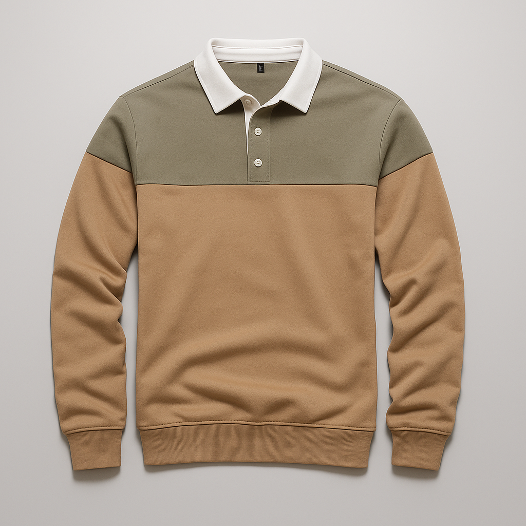 Rochard Panel Polo Sweatshirt