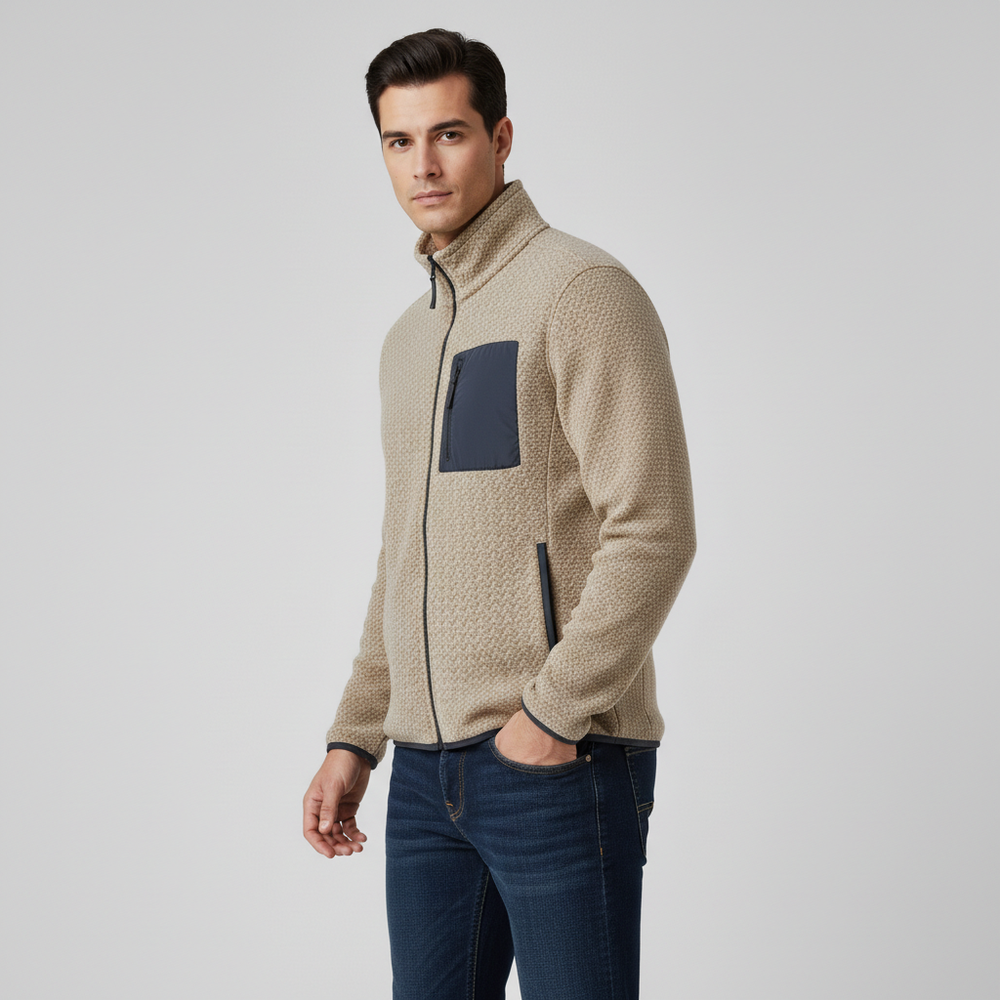 Armand Keller Textured Fleece Jacket