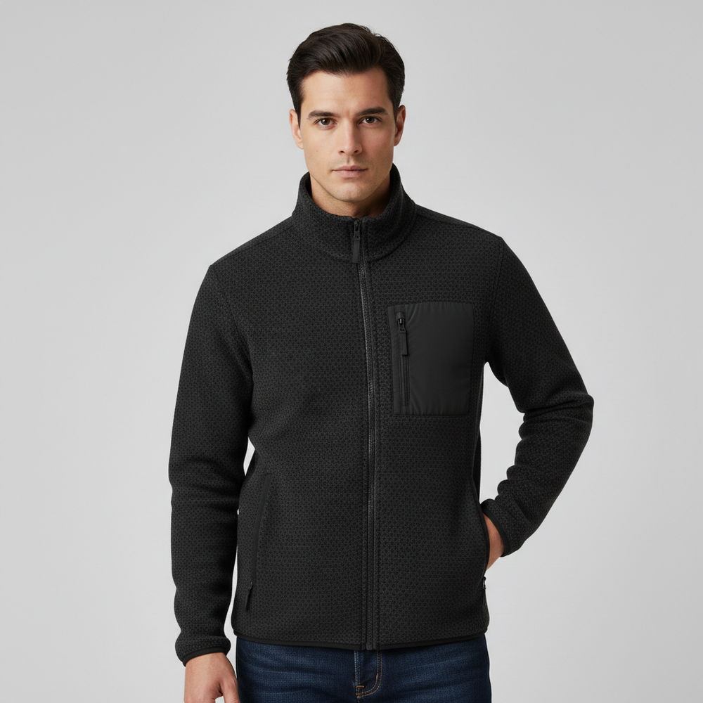 Armand Keller Textured Fleece Jacket