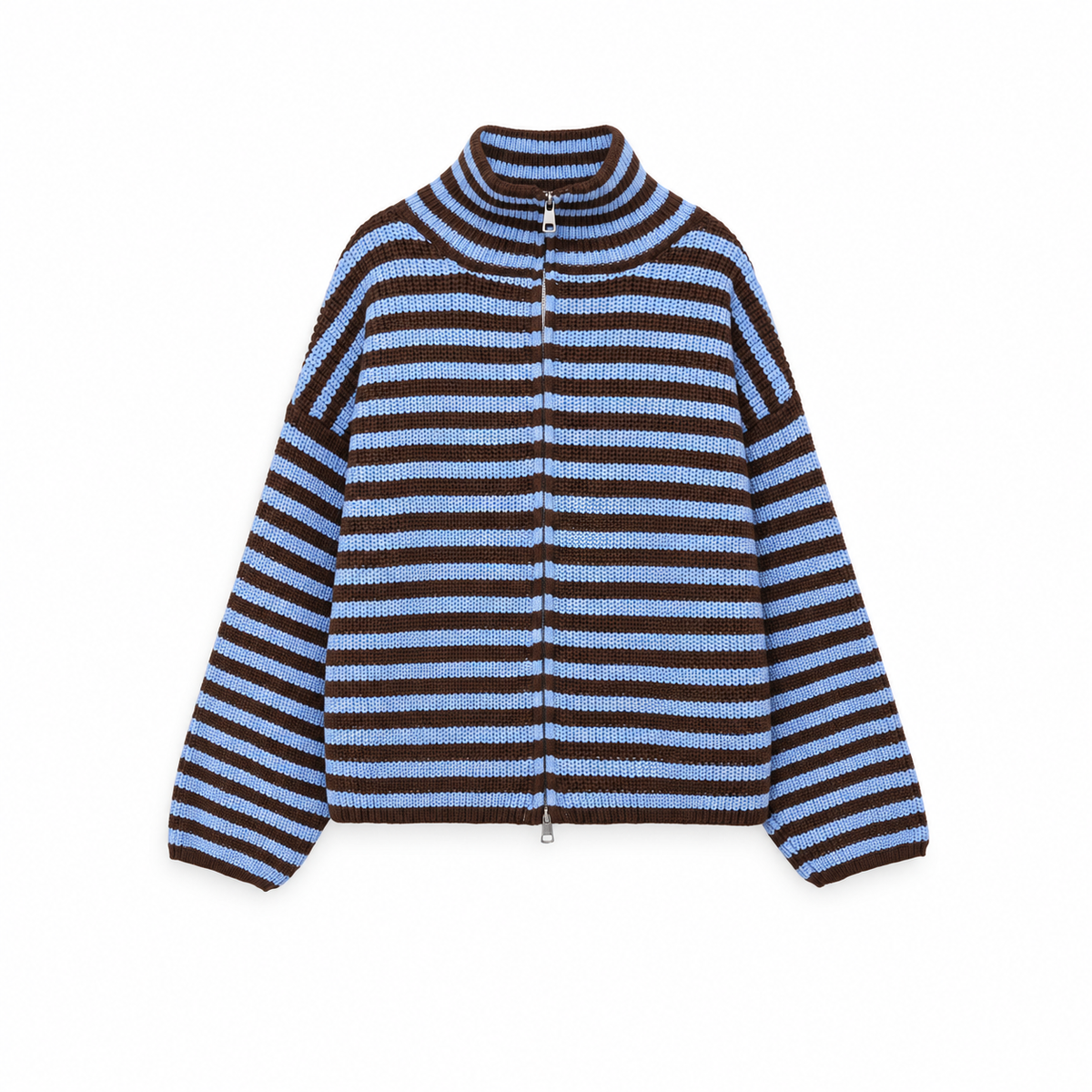 Lucca High Collar Zip Cardigan