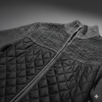 Diamond Stitch Classic Zip-up