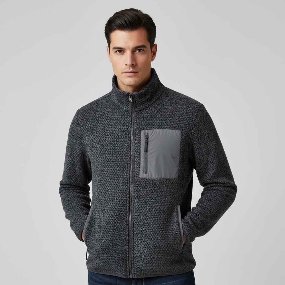 Armand Keller Textured Fleece Jacket