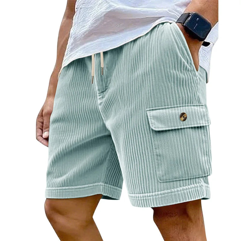 Ronan Wide-Wale Corduroy Cargo Shorts