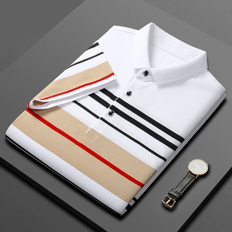 Padova Stripe Cotton Polo