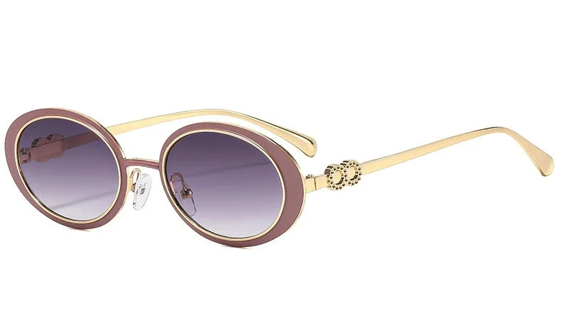 Varenna Retro Oval Sunglasses