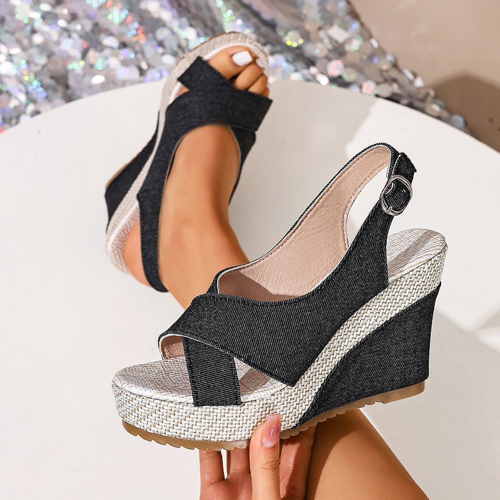 Bordeaux Cross Sandals