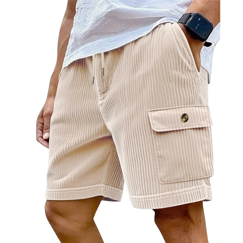 Ronan Wide-Wale Corduroy Cargo Shorts