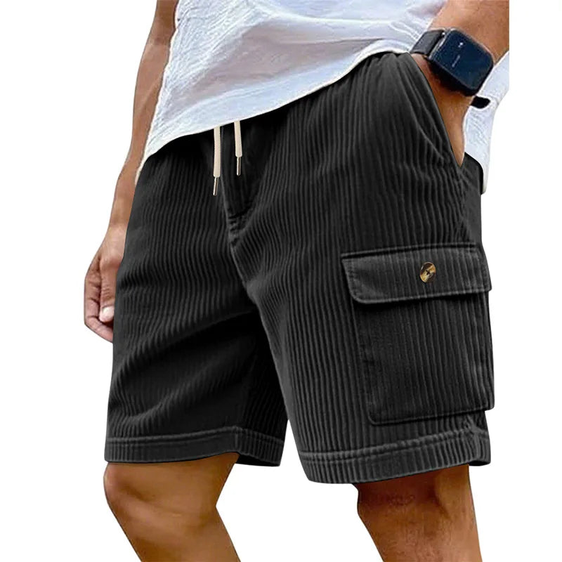 Ronan Wide-Wale Corduroy Cargo Shorts