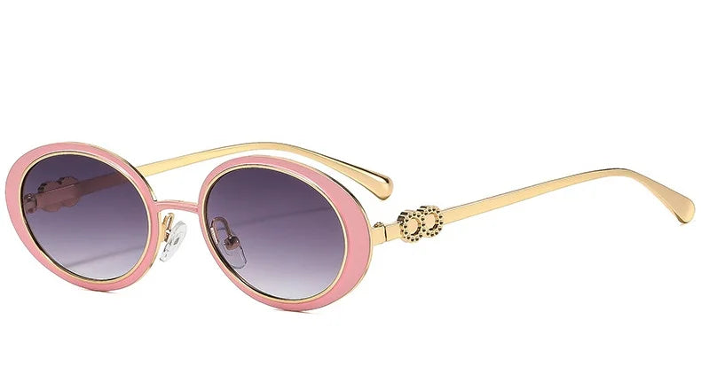 Varenna Retro Oval Sunglasses