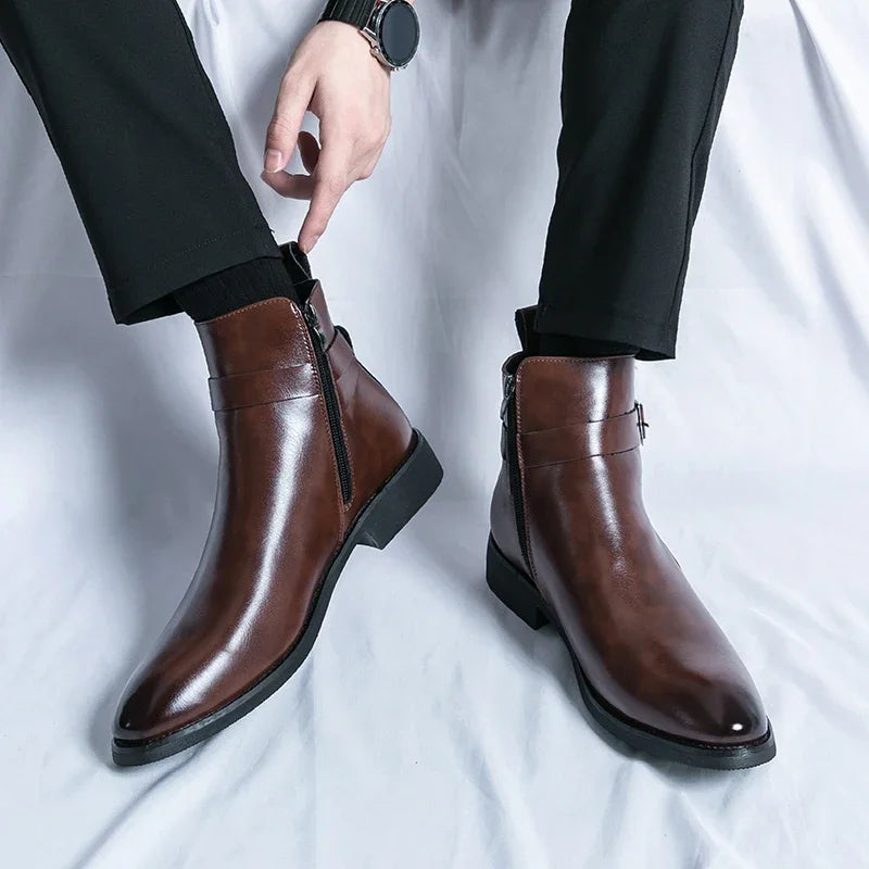 Bruges Leather Ankle Boot