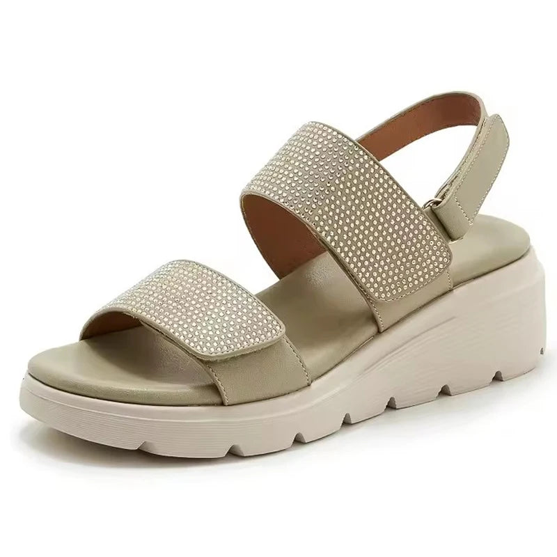 Portofino Crystal Wedge Sandal