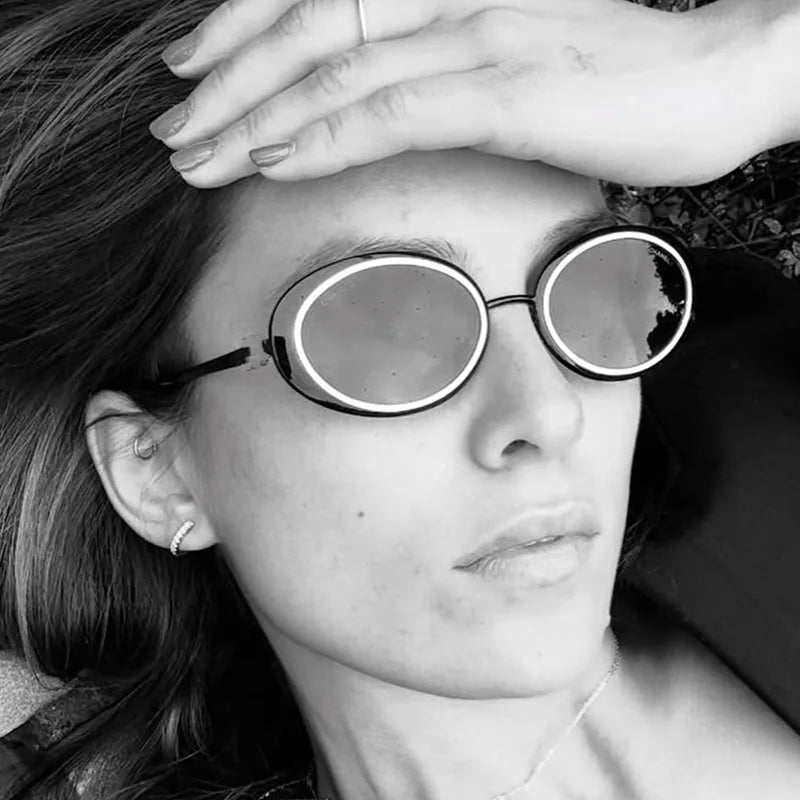 Varenna Retro Oval Sunglasses