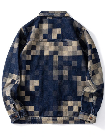 Belmont Plaid Denim Jacket