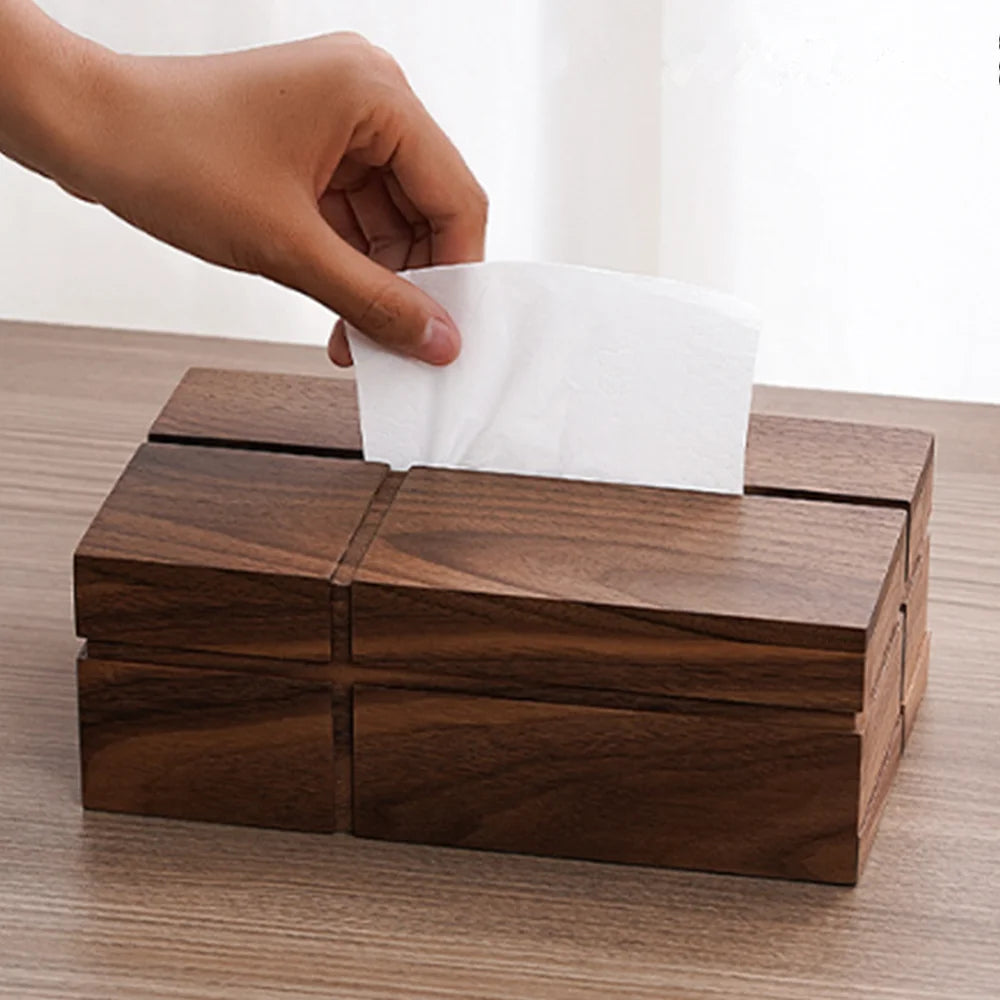 Ravelle Oak Tissue Dispenser