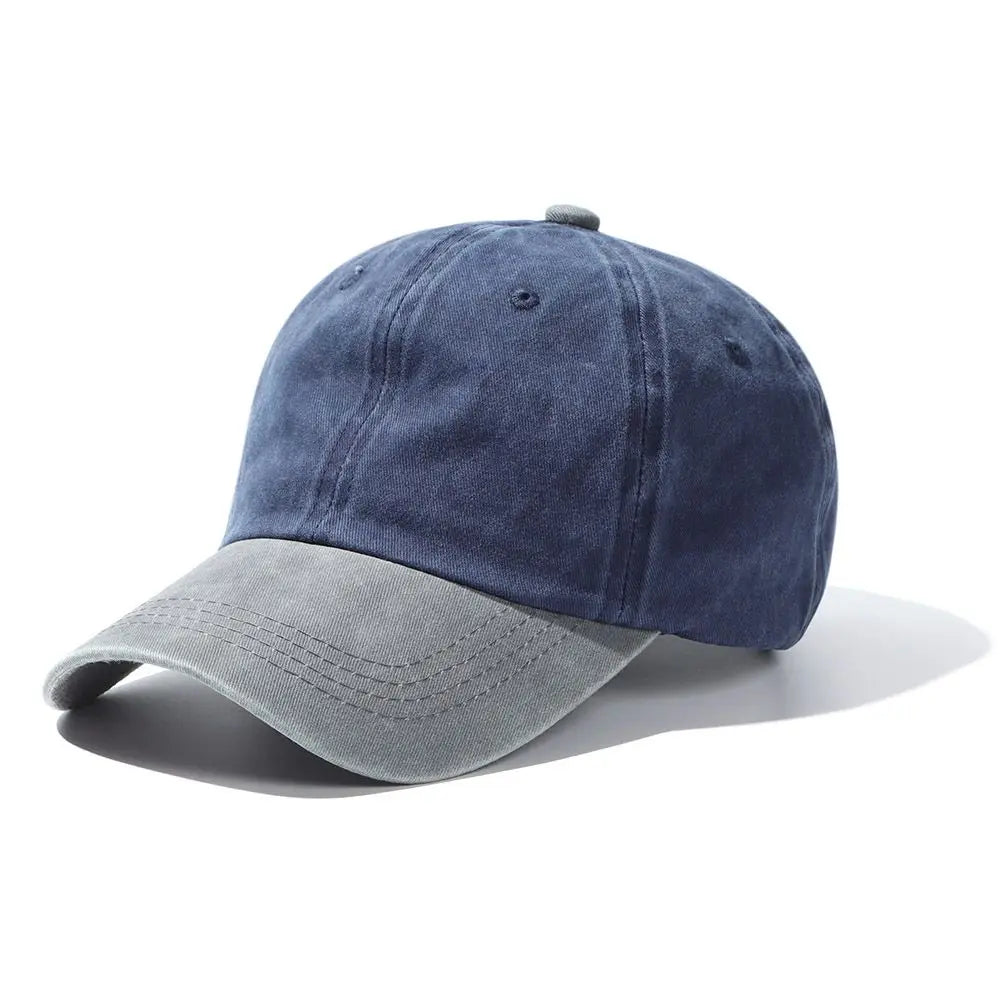 Camden Washed Denim Baseball Cap in Midnight
