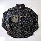 Indigo Paisley Denim Shirt