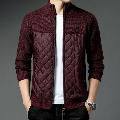 Diamond Stitch Classic Zip-up