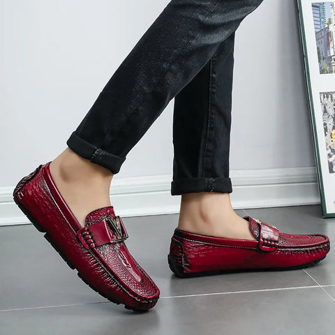 Venezia Croc Leather Loafer