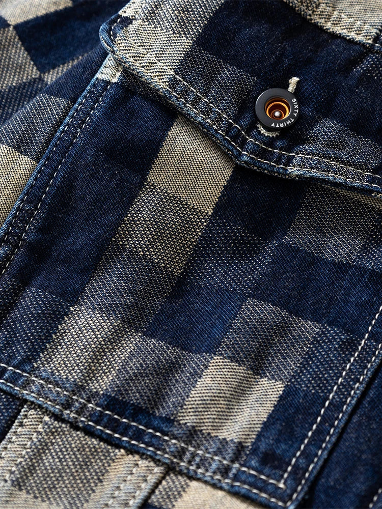 Belmont Plaid Denim Jacket