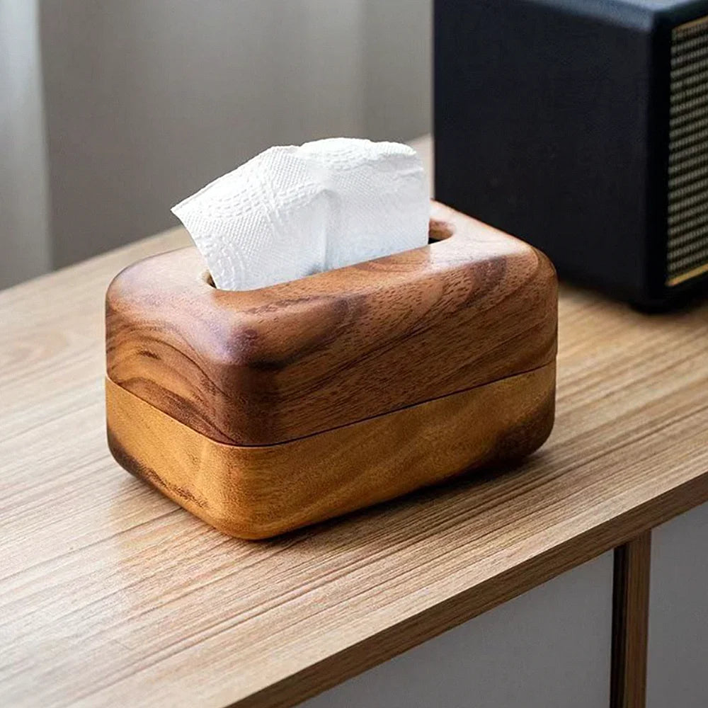 Ravelle Oak Tissue Dispenser